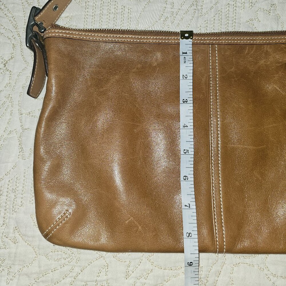 Vintage COACH Camel Brown Leather Crossbody/Shoulder Bag - Picture 10 of 10